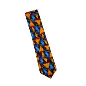 J Garcia Silk Neck Tie Blue Mountain Collection